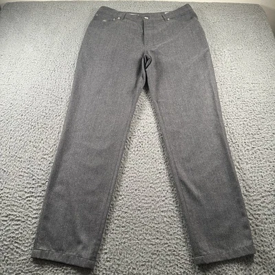Brunello Cucinelli Pants Mens 52 Traditional Fit Gray 100% Wool Straight Leg - Image 1 of 4
