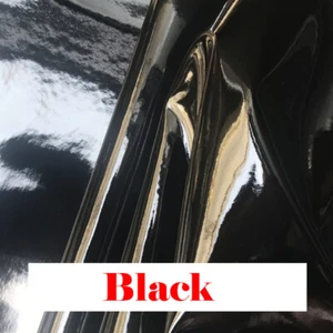 1M Shiny Wet Look Faux Leather Latex Fabric Flannel Backed PU Cloth DIY Material - Picture 1 of 28