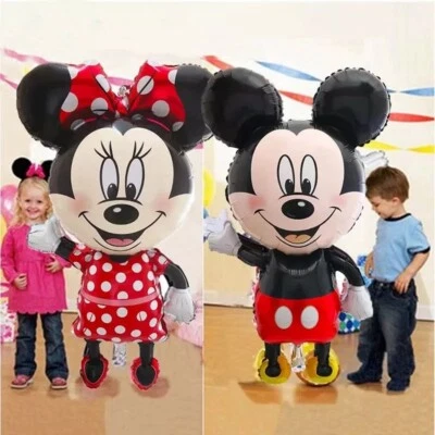 PARTY Palloncino in lamina super in forma 112 cm gigante Topolino e Minnie decorazione festa.