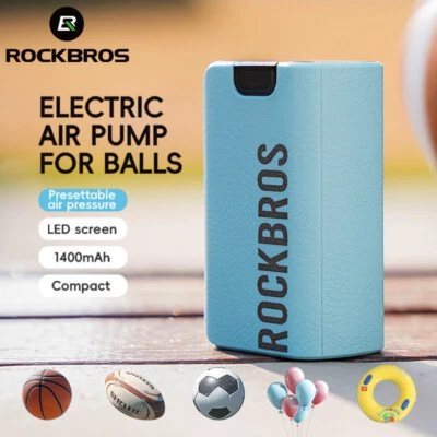 ROCKBROS Electric Air Pump For Balls Type-C Charging 1400mAh 5 Modes Portable - Image 1 of 4