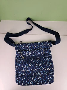 Borsa a tracolla ISLE COLLECTION blu maculata - Foto 1 di 8