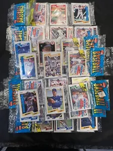 1990 Fleer Baseball Rack Pack Lot x24 (Griffey Jr, Bo Jackson, Mattingly Top) - Picture 1 of 2