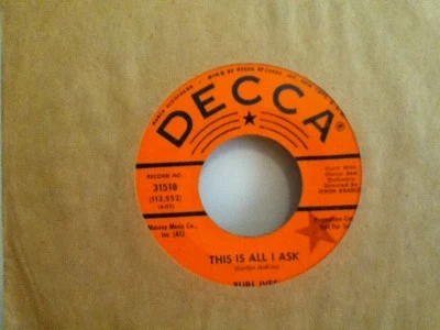  BURL  IVES    7"  VINYL  SINGLE ,  THIS IS ALL I ASK  / THERE GOES ANOTHER PAL - Image 1 of 2