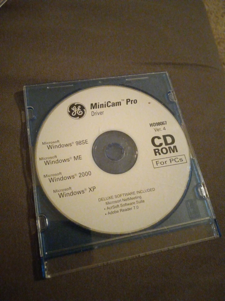 minicam pro driver microsoft windows 98 se me 2000 xp Cd - Bild 1 von 1