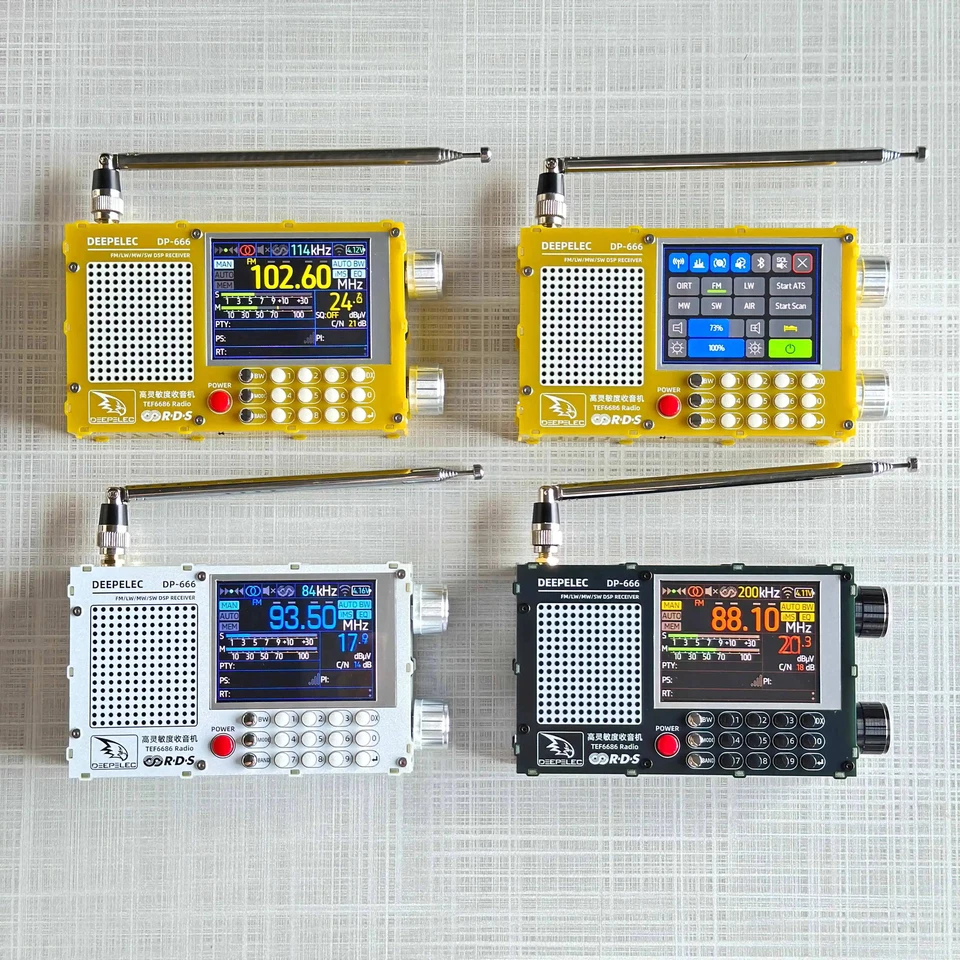 Radio High Sensitivity Full Band FM AM FM Short Wave Radio Portable Color screen - Image 1 of 4