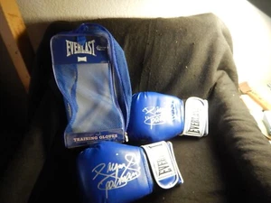 Collectible signed boxing gloves Manny Pacman Pacquiao 2 signatures Estate find - Picture 1 of 12