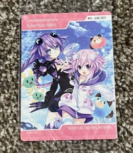 #14 Planeptune Power - Idea Factory Iffy Trading Card - Hyperdimension Neptunia - Foto 1 di 2