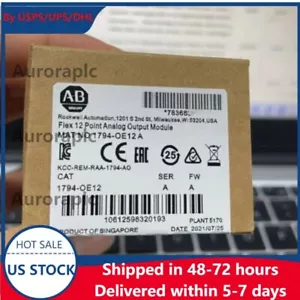 Módulo de salida analógica de 12 puntos Flex AB 1794-OE12 1 PIEZA NUEVO sellado 1794OE12 - Imagen 1 de 4