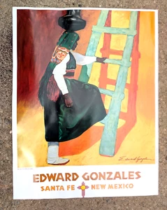 Grande stampa artistica 27"x 28" di Edward Gonzales - Foto 1 di 10