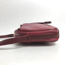 Cartier Shoulder Bag Must Bordeaux Red Leather w/Storage Bag 19cm x 20cm x 4.5cm
