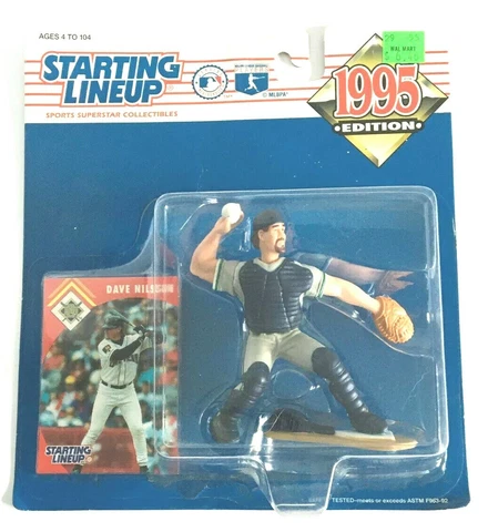 Dave Nilsson Rookie Milwaukee Brewers Starting Lineup MLB 1995 Action Figure Cover
