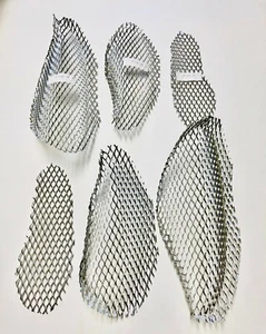 2009 HAYABUSA GSXR 1300 CHROME LIKE FAIRING SCREENS GRILLS VENTS MESH GRATES - Imagen 1 de 7