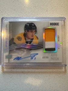 Matthew Poitras Rookie Auto Patch Card 2023-24 Upper Deck Premier #AHR-MP #69/99 - Picture 1 of 2