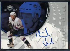 2002-03 Upper Deck MVP Prosign #HS Henrik Sedin **/33 SSP - Imagen 1 de 2