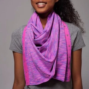Ivivva Village Chill Vinyasa Multi-Wear Wrap Scarf Blue/Pink/Purple Space Dye OS - Picture 1 of 6