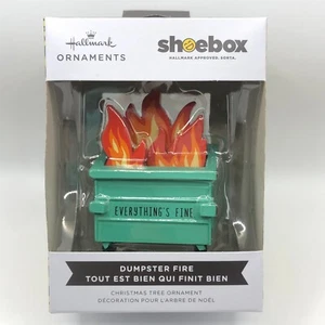Punze Christbaumschmuck 2024 MÜLLCONTAINER FEUER Alles in Ordnung Schuhkarton - Bild 1 von 6