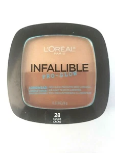 L'Oreal Sombra Infalible 28 CACAO Pro Brillo Ropa Larga Polvo Prensado - Imagen 1 de 2