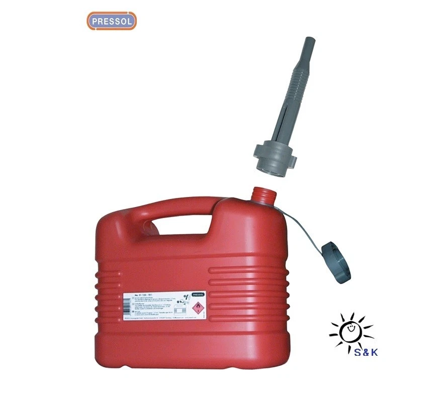Pressol Kunststoff Kraftstoffkanister 10 Liter rot Benzinkanister