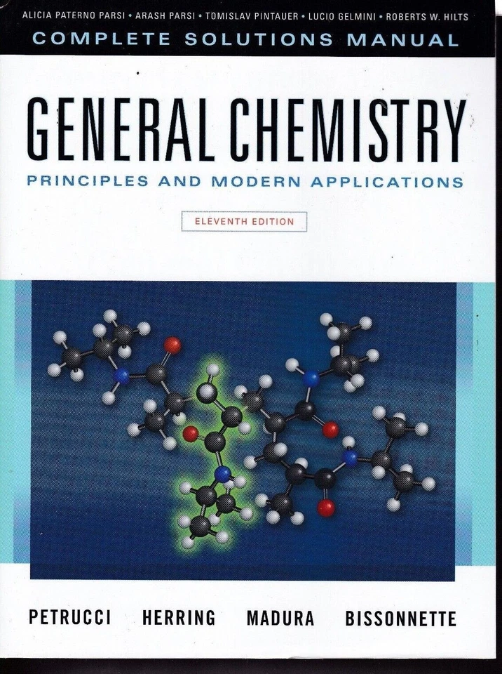 General Chemistry Principle & Modern Applications 11th Complete Solutions Manual - Image 1 of 1
