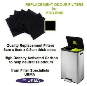 ERSATZ Küchenbehälter Filter Caddy 8x8 cm passend für EKO BEHÄLTER Kohlenstoff absorbiert Gerüche - Bild 1 von 6