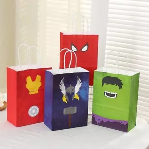 8PCS The Avengers Paper Loot Lolly Bag Birthday Party Bag Candy Bag Lollies - Picture 1 of 5
