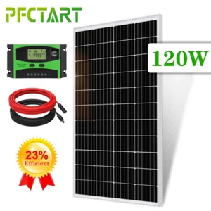 120W Solar Panel Kit Monocrystalline 12V Battery Charger RV Caravan Boat Camper - Picture 1 of 12