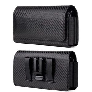 Fondina doppia clip da cintura doppia 2 custodia cellulare per iPhone 15 Pr... - Foto 1 di 7