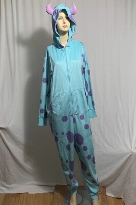 Traje de Unión Tórrida Con Capucha Monster's Inc. Disfraz Sulley Halloween Plus 1/2 14/20 Foto 1 de 4