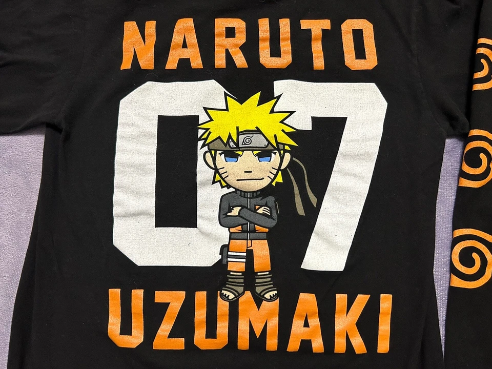 NARUTO T-Shirt Tokidoki Sm MANGA LARGA T-Shirt Front, Back & Ambas Mangas Gráfico Foto 1 de 4
