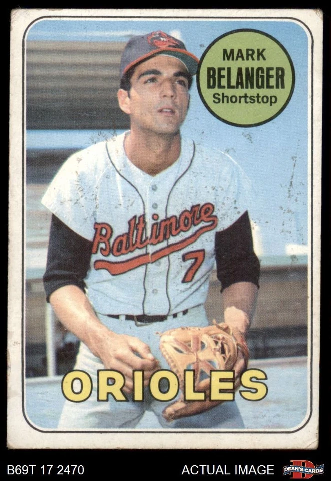 1969 Topps #299 Mark Belanger Orioles 2 - GOOD - Image 1 of 1