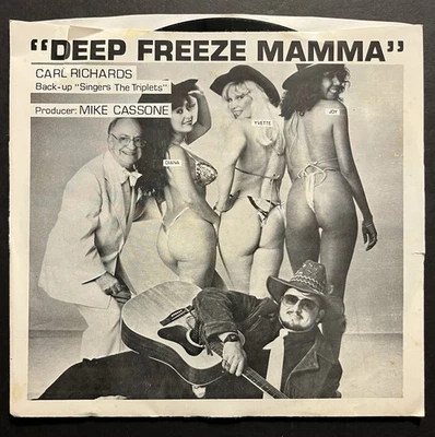 CARL RICHARDS - Deep Freeze Mama / Country Blues 45rpm PS RARE Mike Cassone - Image 1 of 4
