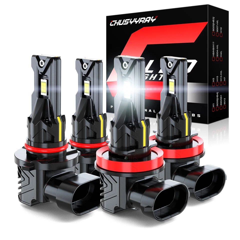 6000K Bombillas LED blancas para Lincoln Mark VIII luces altas y bajas 1993-1998 Foto 1 de 4