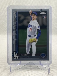 Roki Sasaki 2025 Topps Chrome Baseball Rookie 217 Dodgers MLB - Bild 1 von 2