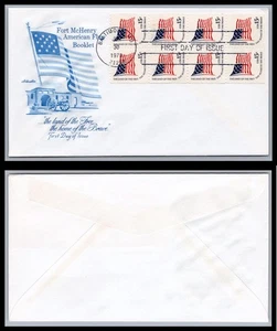 US FDC # 1598a 15c Flag, land of the Free pane Artmaster  L.Cancel 1978, 9Q1921 - Picture 1 of 1