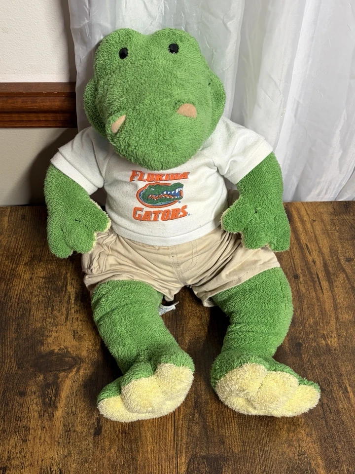 Build-A-Bear floppy Alligator Plush w/ Florida Gators Shirt Shorts Retired UF - Image 1 of 4
