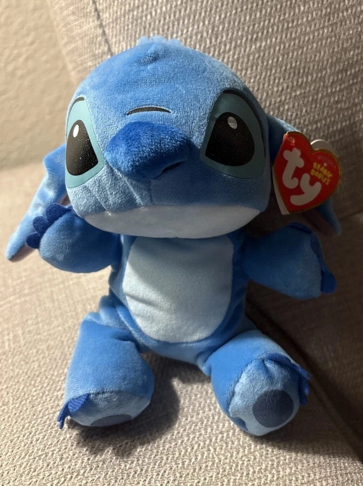 Disney Lilo & Stitch - Small Stitch Plush (8") - TY - Beanie Babies Series