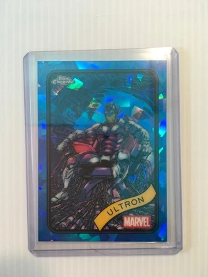 Tarjeta base 2025 Topps cromada Marvel Sapphire - Ultron #138 Foto 1 de 2