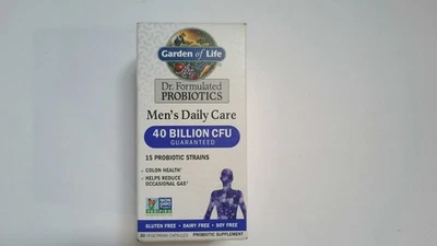 *Suplemento probiótico de cuidado diario para hombres Garden of Life -30ct 27/02 Foto 1 de 2
