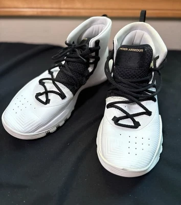 Under Armour UA SC 3Zero II Steph Curry White BlackSize 5.5Y 3020424-100 - Image 1 of 4