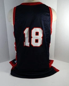1996-97 Team USA Basketball #18 Game Issued Navy Jersey 52+2 DP20246 - Picture 1 of 5
