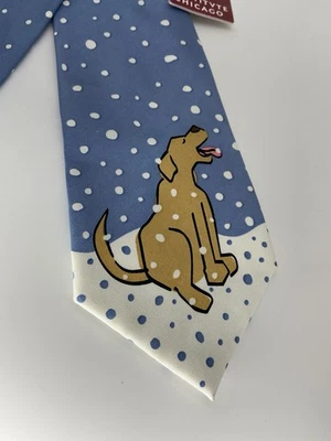 Corbata de seda Art Institute of Chicago - Corbata de nieve para perro Sher Schier-NUEVA CON ETIQUETAS Foto 1 de 4
