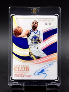 2022 Immaculate Stephen Curry Scorers Club Gold Acetate Auto 1/10 Warrior! - Picture 1 of 2