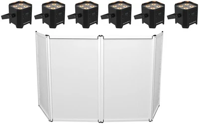 6) Chauvet DJ EZLink Par Q4BT ILS RGBA Bluetooth Rechargeable Wash Lights+Facade - Image 1 of 4