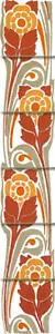 Keramik Wandbild Bordüre Backsplash Jugendstil Fliese #507 - Bild 1 von 1