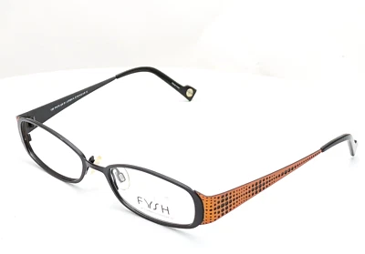 FYSH 3380 204 Oval Black/Orange Womens Eyeglasses 51mm - Image 1 of 4
