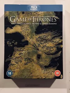 Game of Thrones Season 1 2 3 Blu Ray Mint in Original Box Viewed Once🔥 - Picture 1 of 3