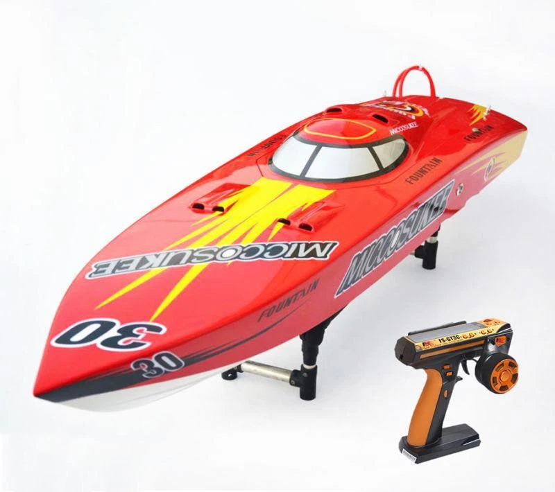 Gasoline Race ARTR RC Boat G26IP1 26CC Fiber Glass 50KM/H W/ Radio System Red - Image 1 of 4