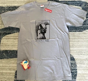 Nuova maglietta Supreme Ares grigio medio 2008 CDG scatola logo pietra Kate Moss Thrasher rosa - Foto 1 di 2