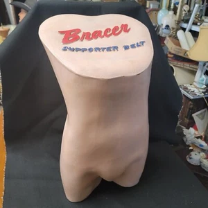 VINTAGE BRACER SUPPORTER BELT UNDERWEAR MALE MANNEQUIN STORE DISPLAY - Picture 1 of 12