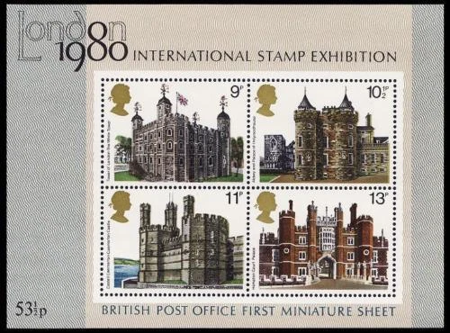 GB SG MS1058 MNH MINT Stamp Miniature Sheet 1978 British Architecture - Image 1 of 1